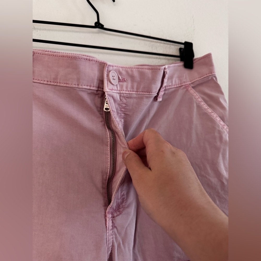 Abercrombie & Fitch Garment Dyed Pink Cargo Pant 31 12R - Picture 2 of 6
